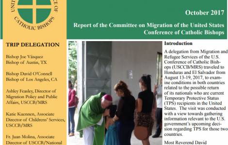 Prorogare la protezione temporale agli emigrati da El Salvador e Honduras: rapporto e richiesta dei Vescovi